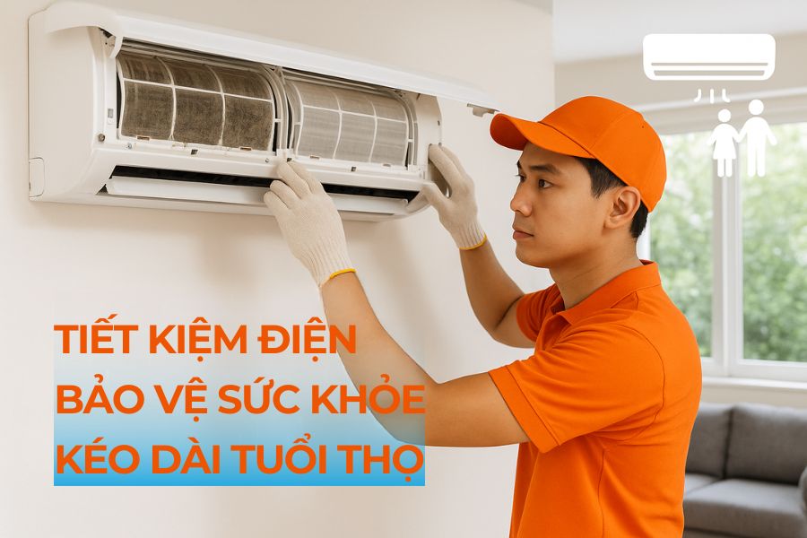 Vệ sinh máy lạnh định kỳ đem lại nhiều lợi ích lớn.