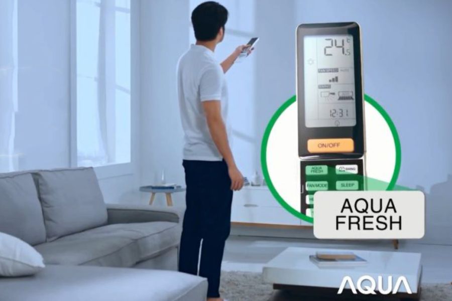 Công nghệ Aqua Fresh giúp làm sạch điều hòa trong vòng 20 phút