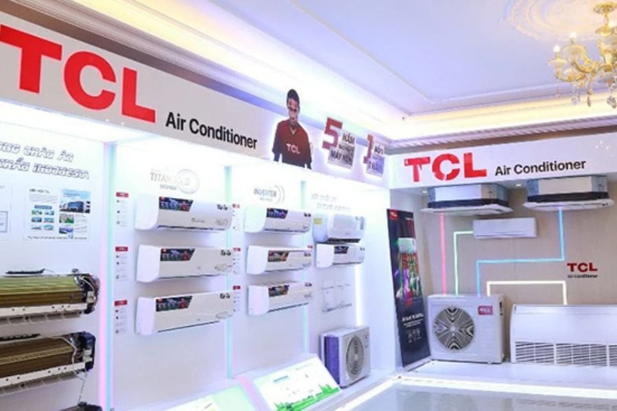Điều hòa TCL được bày bán phổ biến trên thị trường Việt Nam