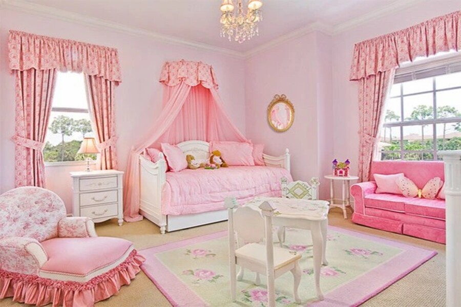 Phòng ngủ phong cách công chúa sang trọng