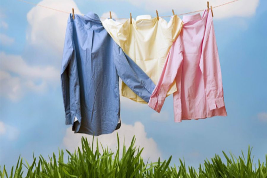 Phơi quần áo ngay sau khi kết thúc chương trình giặt.