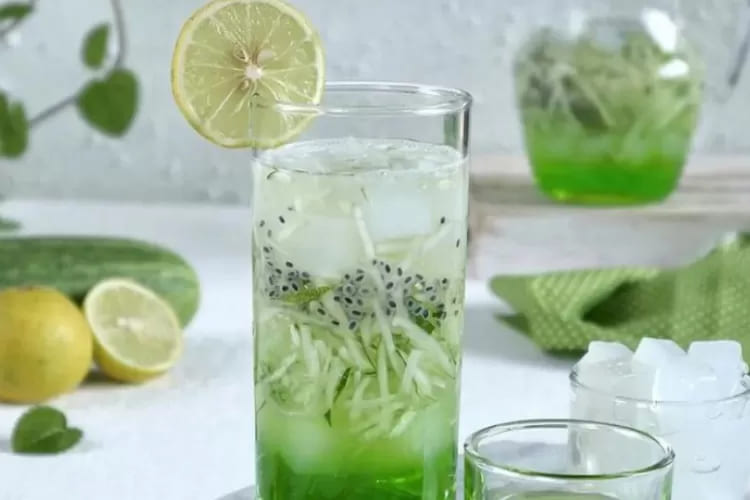 Es Timun Serut Soda & Nata de Coco
