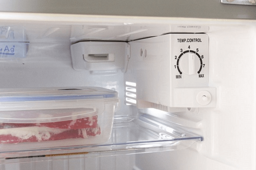 nút điều chỉnh nhiệt độ tủ lạnh