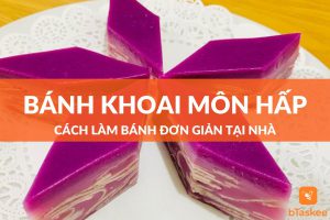 cách làm bánh khoai môn hấp