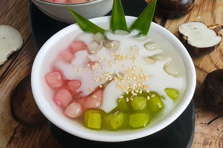 Thành phẩm chè củ năng