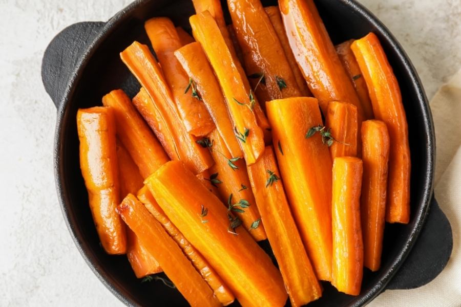 Cà rốt chứa nhiều canxi giúp xương chắc khỏe