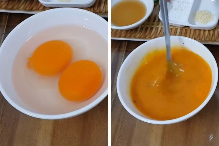 Đánh trứng thật đều tay