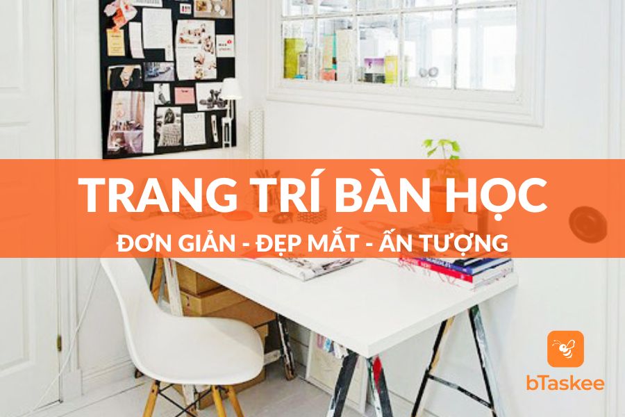 trang trí bàn học