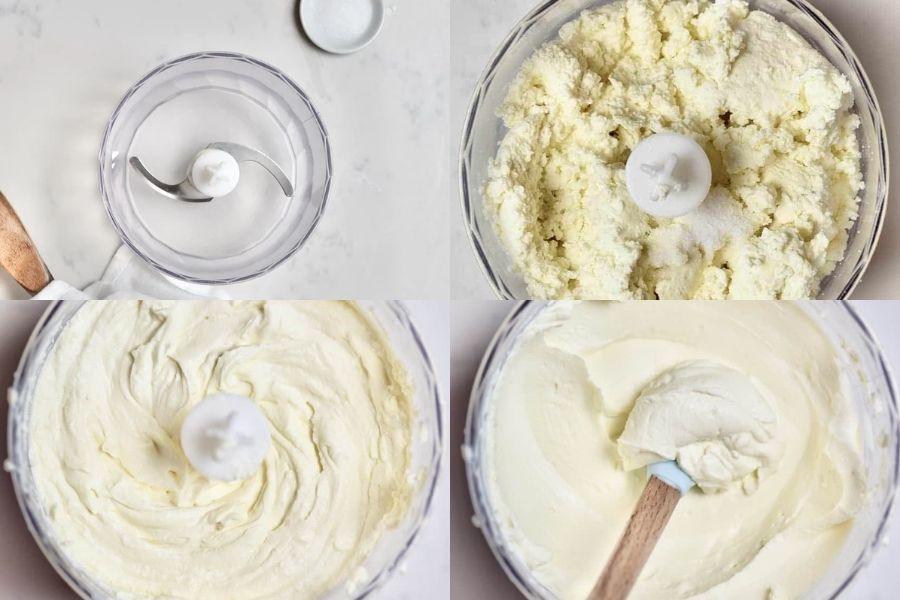 Công đoạn Xay Cream Cheese làm món Cream Cheese đơn giản ngay tại nhà