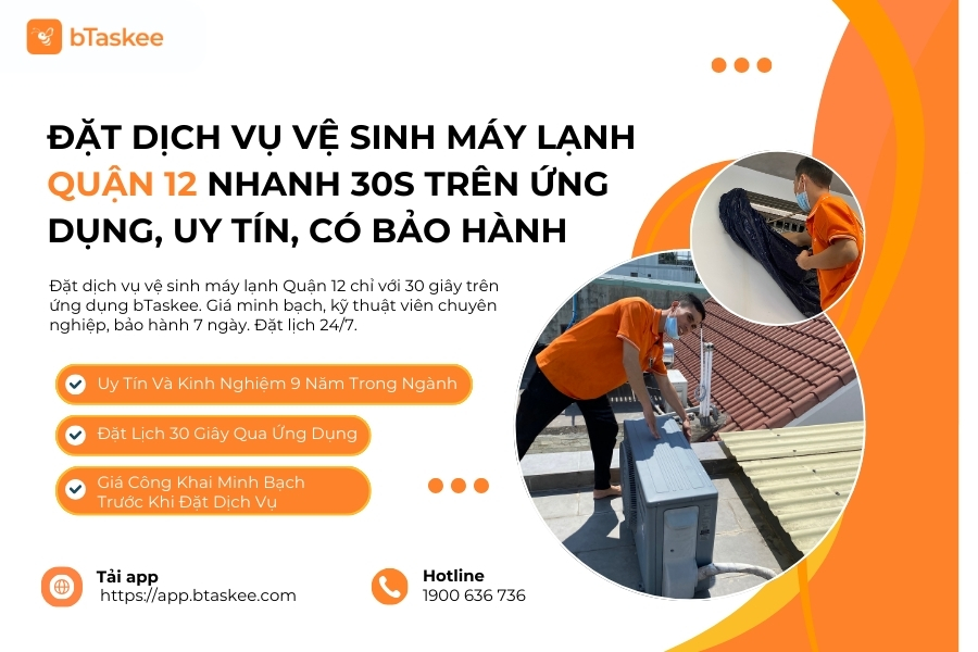 vệ sinh máy lạnh quận 12