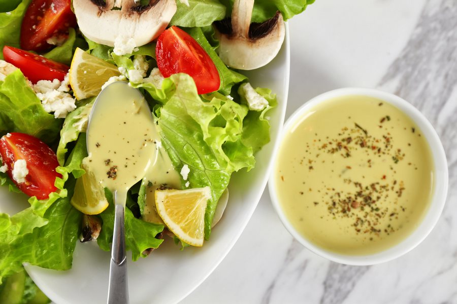 Pha sốt salad giảm cân