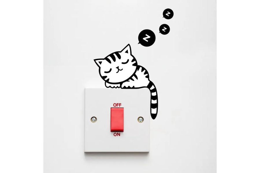 công tắc đèn mèo
