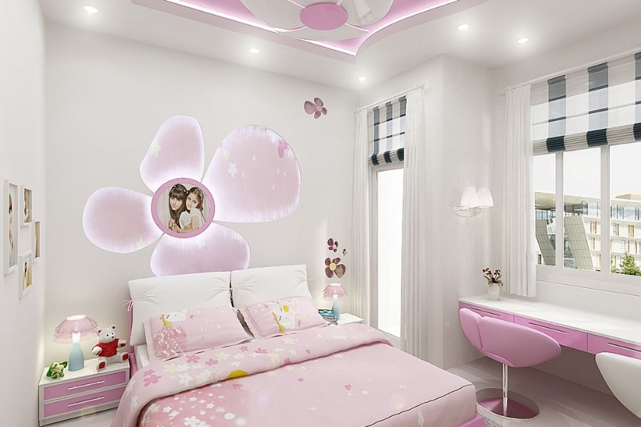 Mẫu decor phòng ngủ tận dụng ánh sáng tự nhiên với tone màu dễ chịu