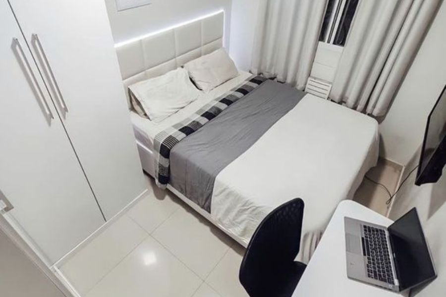 Trang trí phòng ngủ 9m2 theo phong cách tối giản, gọn gàng
