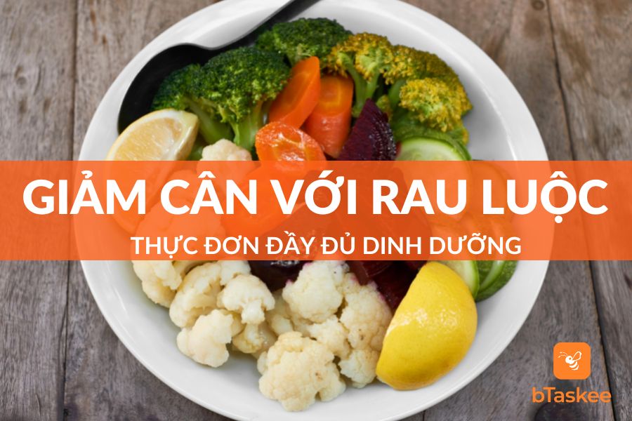 thực đơn giảm cân với rau luộc