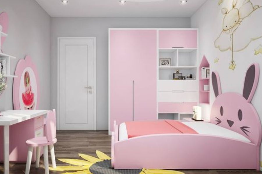 Lựa chọn phụ kiện trang trí với màu sắc mà con thích cho trang trí phòng ngủ cho con gái cá tính