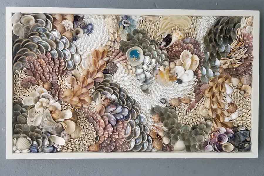 Các bức tranh nghệ thuật bằng vỏ ngao, vỏ sò cực kỳ đẹp