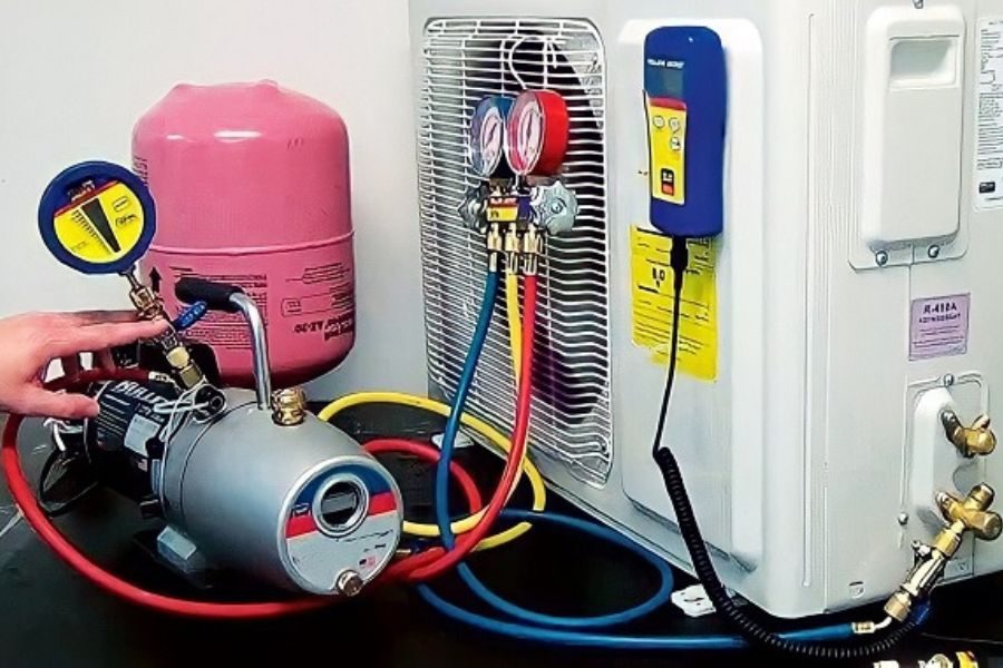 Cục nóng điều hòa chạy liên tục do máy lạnh bị thiếu hụt gas