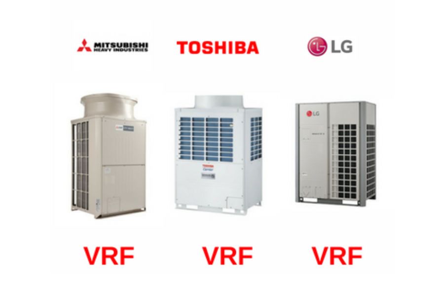 Hệ thống VRF sử dụng nhiều đường ống dẫn riêng lẻ để phân phối nhiệt độ