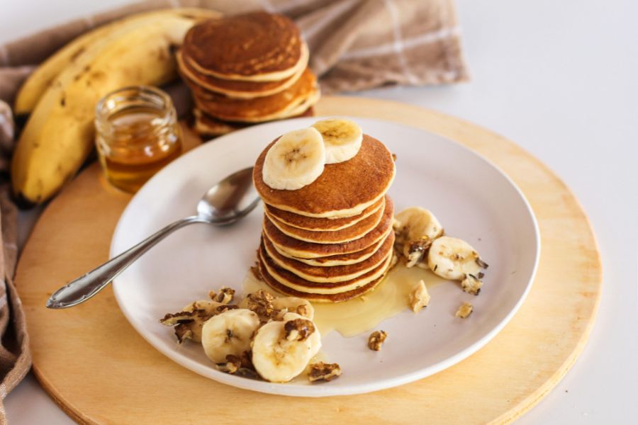 Pancake yến mạch chuối ngọt ngào, hỗ trợ giảm cân hiệu quả