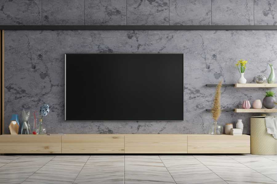 Chọn những sản phẩm đơn giản dùng để trang trí tường treo tivi