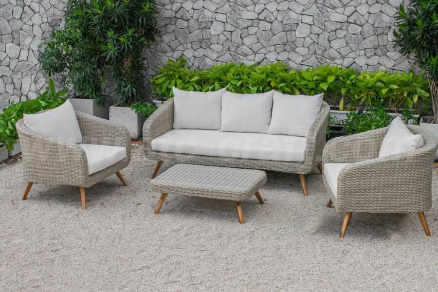 Vải Polyester tráng Acrylic thường có sẵn ở dạng hỗn hợp cotton poly phù hợp bọc sofa ngoài trời