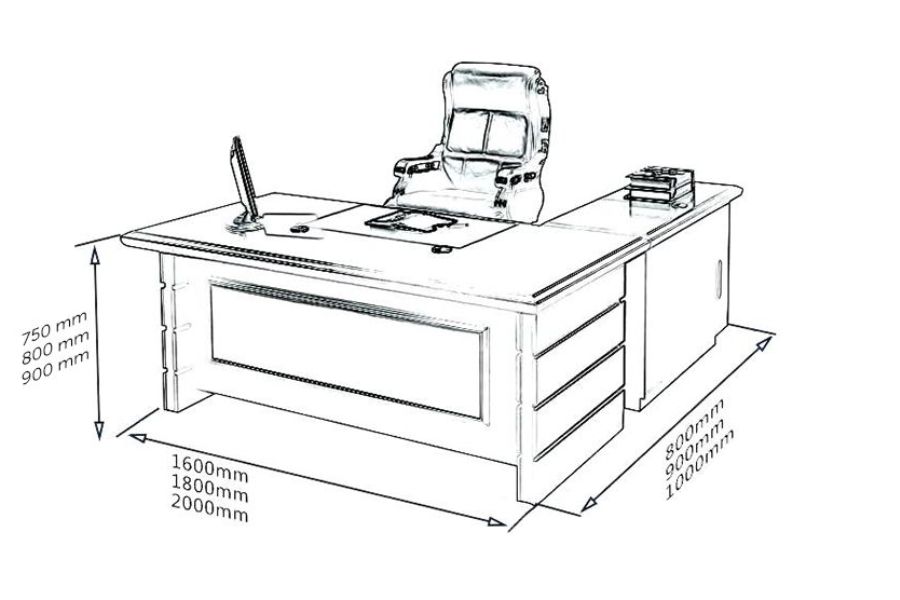 Có thể điều chỉnh kích thước ghế giám đốc thay đổi để phù hợp với chiều cao của bàn