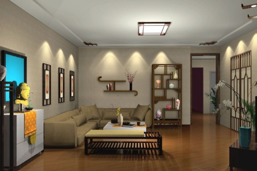 Không gian phòng khách trong căn nhà sẽ trở nên lung linh hơn khi sử dụng đèn nhấp nháy