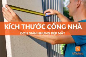 kích thước cổng nhà