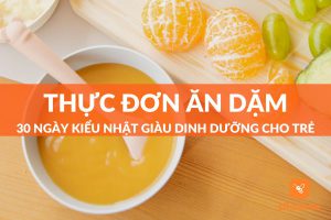 thực đơn 30 ngày ăn dặm kiểu nhật