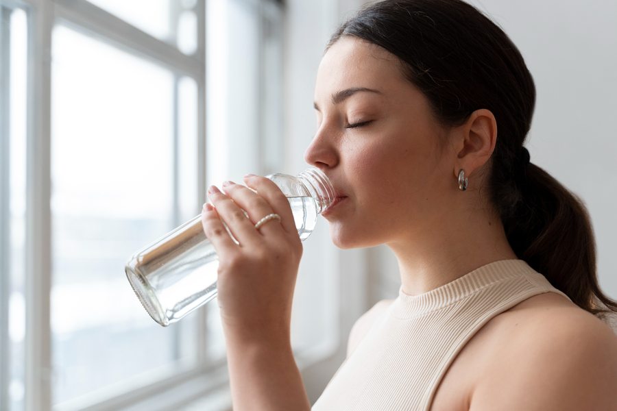 Uống tối thiểu khoảng 2 lít nước mỗi ngày
