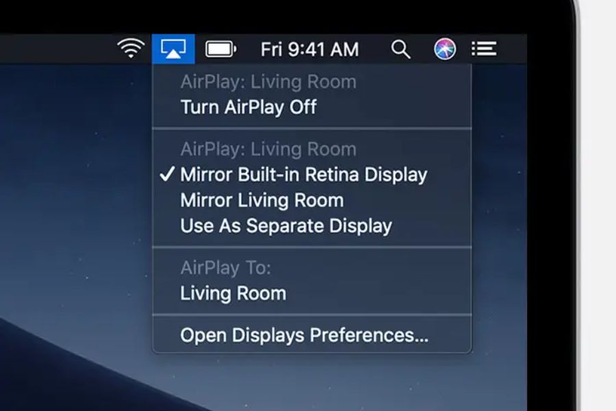 Xuất hình ảnh từ máy tính lên tivi đơn giản qua Airplay