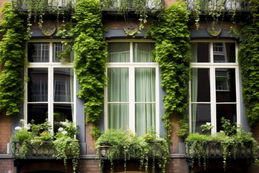 Decor cửa sổ bằng cây xanh với những chậu cây đơn giản mà bắt mắt
