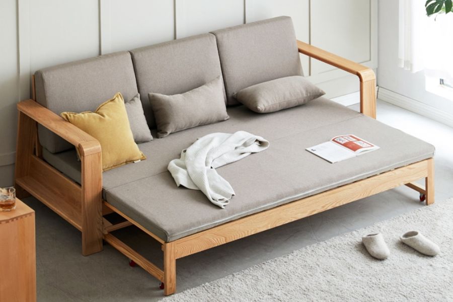 Nhiều vật liệu được lựa chọn để thiết kế sofa giường