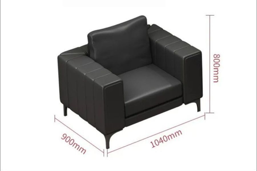 Kích thước ghế sofa đơn phổ biến nhất hiện nay