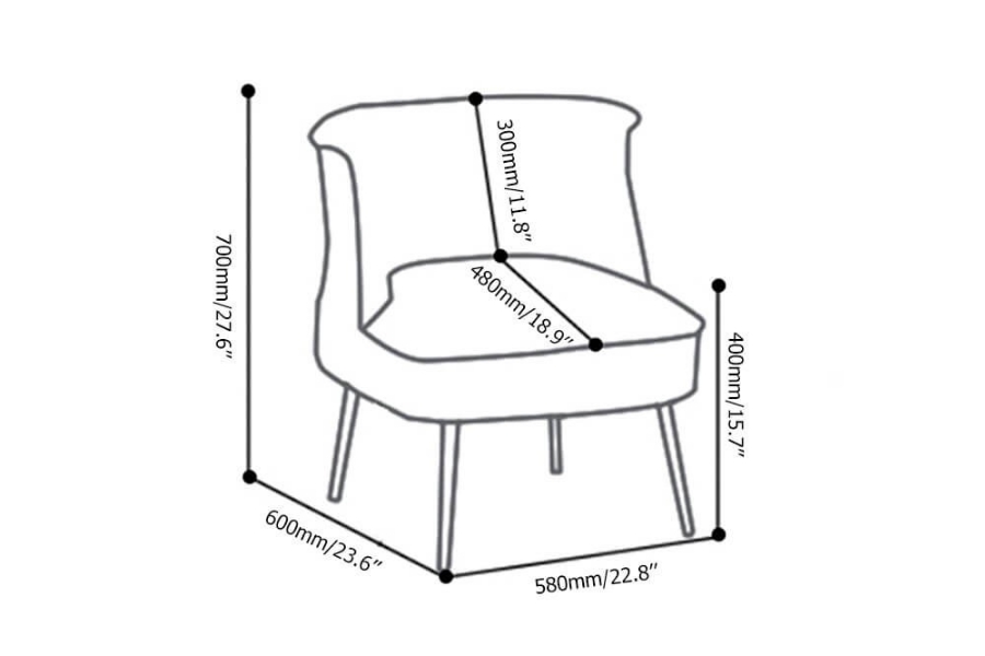 Kích thước ghế sofa gỗ đơn thiết kế tối giản