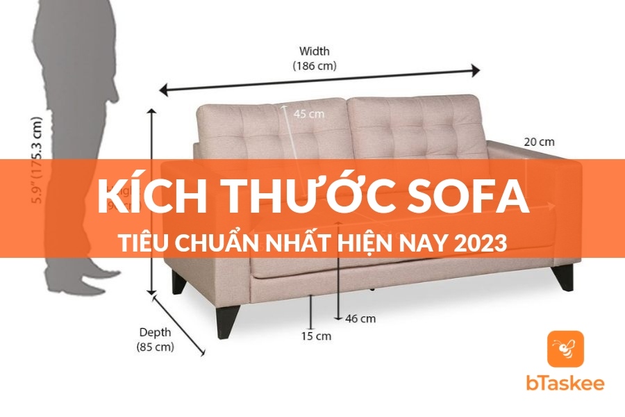 [góc giải đáp] kích thước sofa tiêu chuẩn là bao nhiêu?