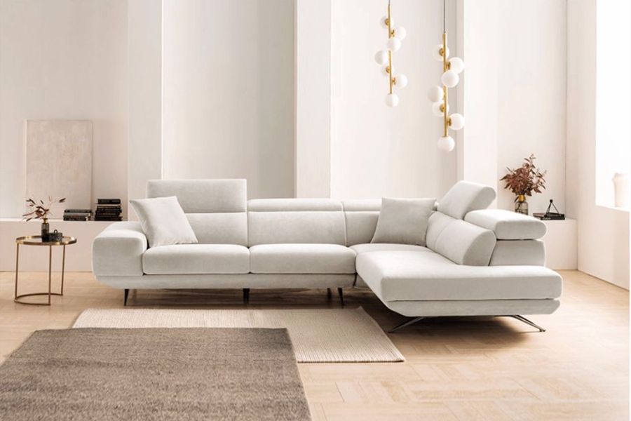 Ghế sô pha giường với tone màu đơn giản làm tôn lên vẻ đẹp hiện đại của căn phòng