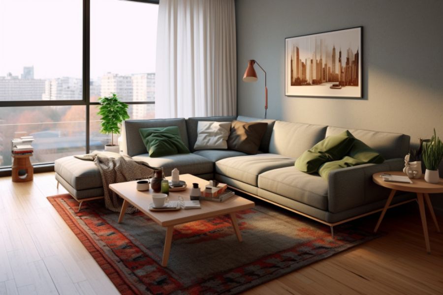 Lựa chọn sofa góc chữ L có kích thước và phong cách phù hợp với không gian