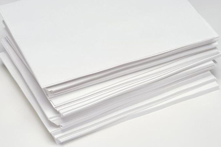 Bản in bị lem mực có thể do chất lượng giấy kém