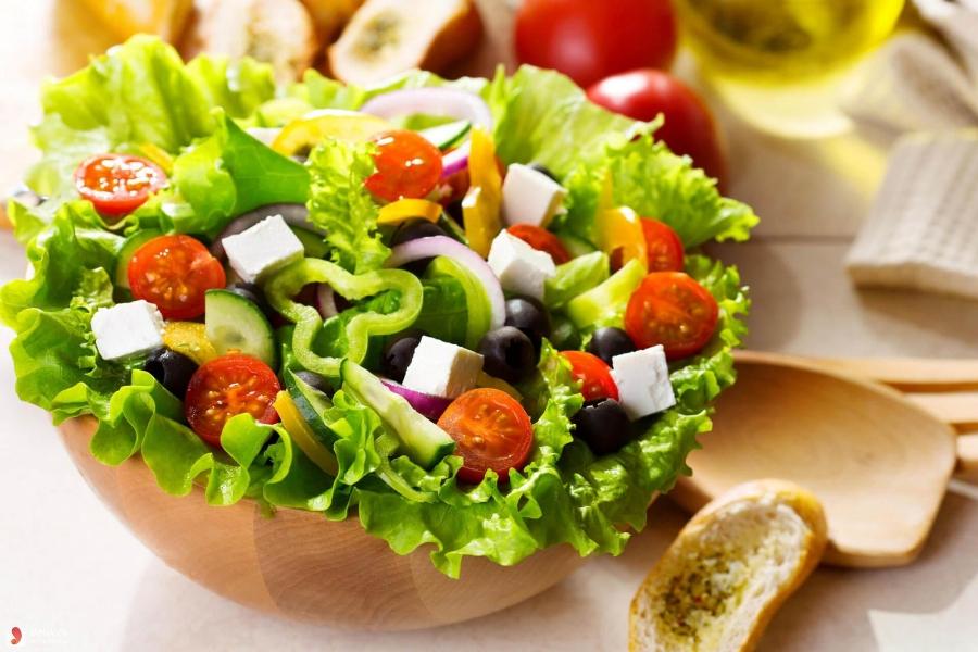 Món salad rau thập cẩm thanh đạm và healthy