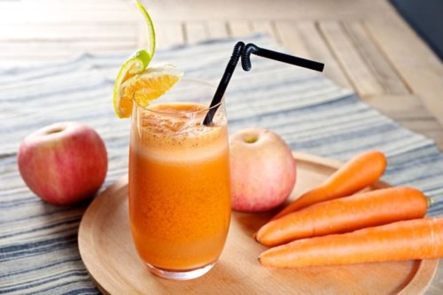 Nước ép cà rốt táo giúp giảm cân, bổ sung vitamin