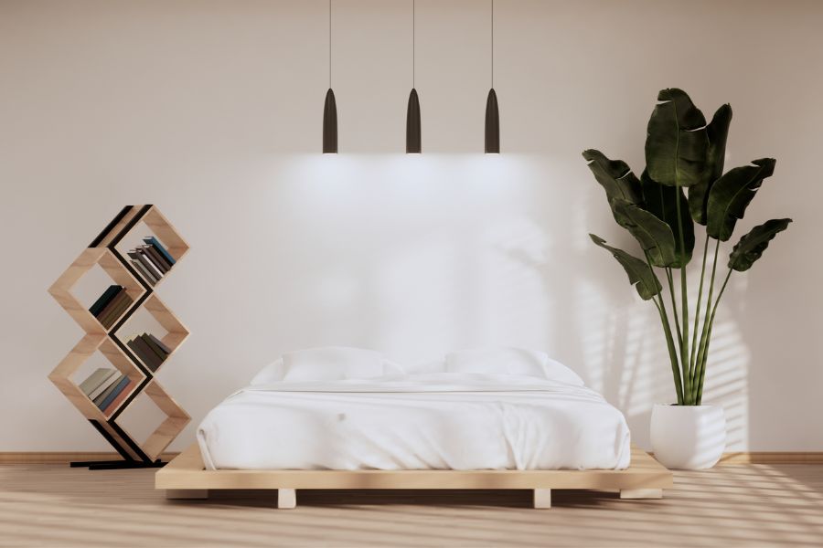 Phòng ngủ nhỏ không giường phong cách hiện đại