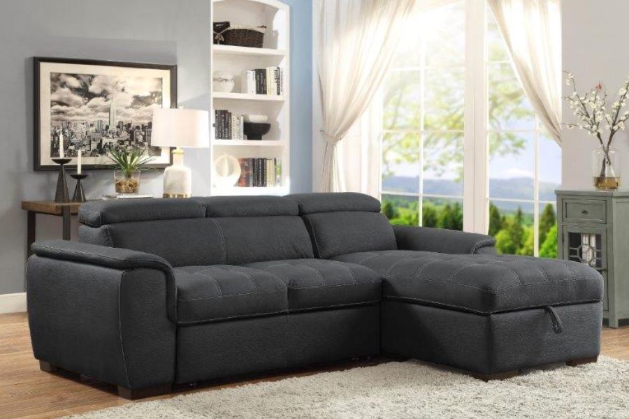 Sofa bed Mirage màu xám than toát lên vẻ đẹp sang trọng hiện đại