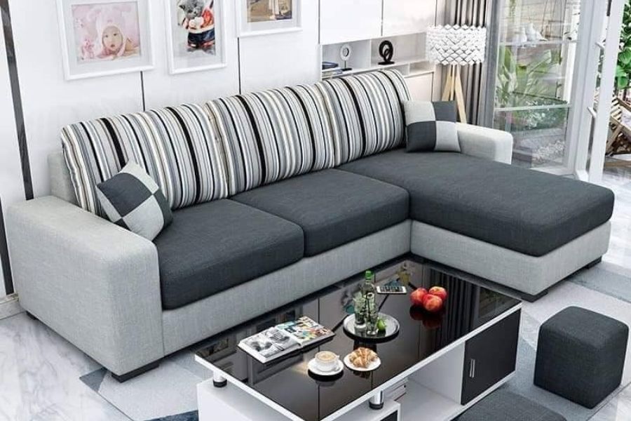 Sofa vải nỉ có nhiều họa tiết và gam màu khác nhau
