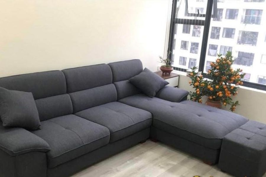 Ghế sofa được bọc bởi nỉ êm ái, bền và đẹp