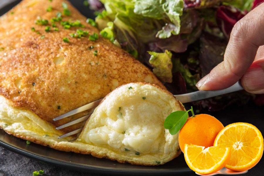 Ăn lowcarb với cam và trứng để giảm cân