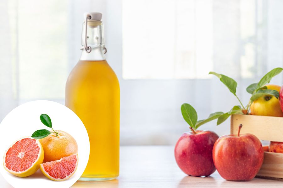 Cả giấm táo và bưởi hồng đều hỗ trợ hiệu quả cho quá trình giảm cân