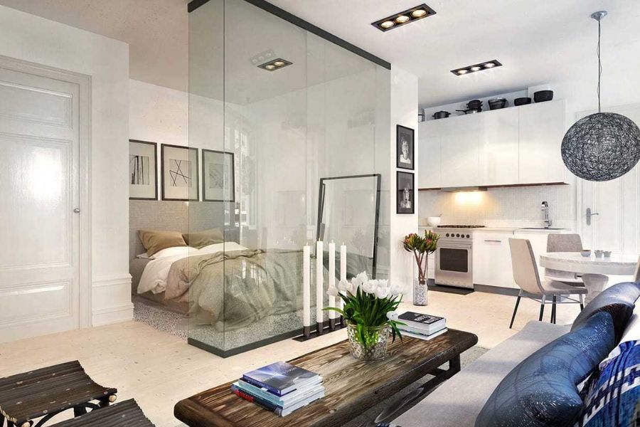 Lựa chọn phong cách thiết kế Bắc Âu mới lạ cho nội thất chung cư 30m2 2 phòng ngủ