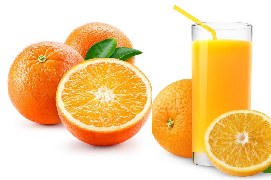 Lượng calo của cam tươi và nước ép cam sẽ có sự khác biệt